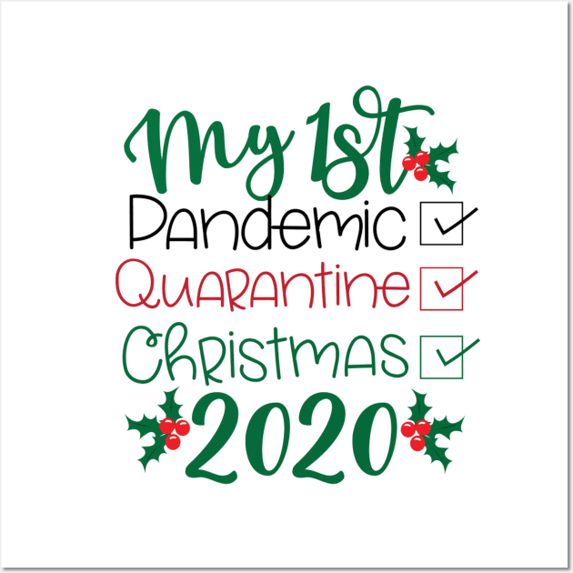 Merry Quaratine Christmas 2020 T-Shirt, Funny Toilet Tissues Xmas Retro Gift Top Wall Art by PRINT-LAND